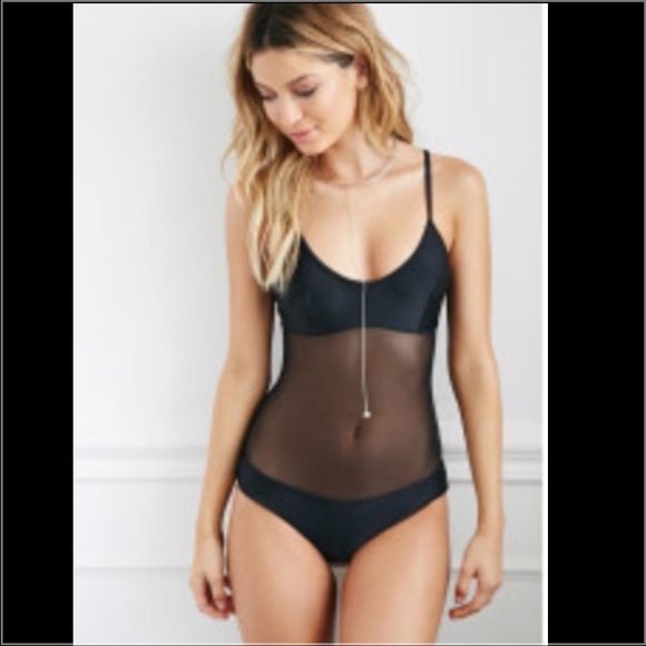 One Piece Mesh Bikini.