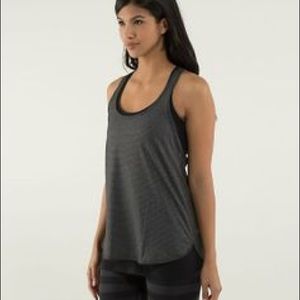 Lululemon Charcoal grey running singlet