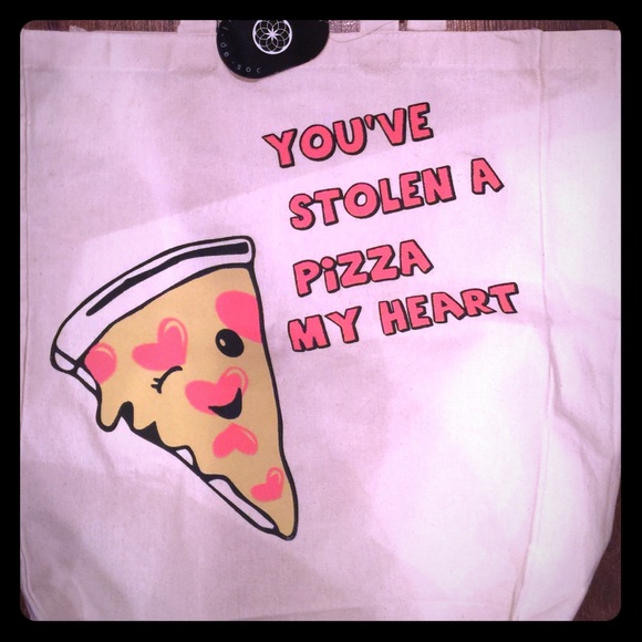 Pizza tote bag