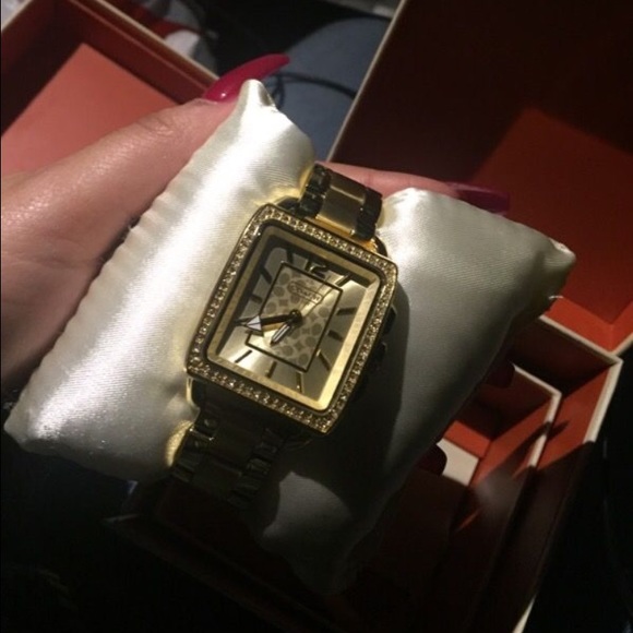 Gold COACH watch