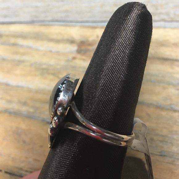 Hematite Sterling Silver Ring (R369) - Picture 2 of 4