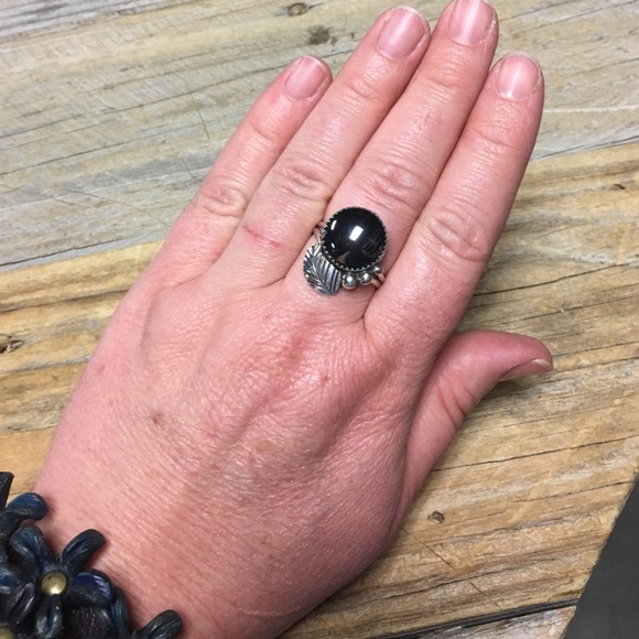 Hematite Sterling Silver Ring (R369) - Picture 4 of 4