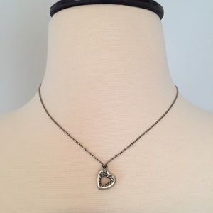 Authentic DAVID YURMAN Cable Heart Necklace