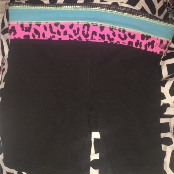 pink yoga shorts