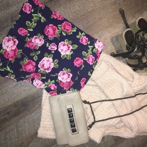 Floral pencil skirt