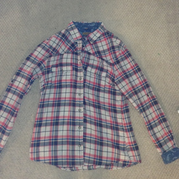 red white and blue flannel