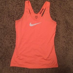Medium Orange Nike Pro Dri-Fit Tank