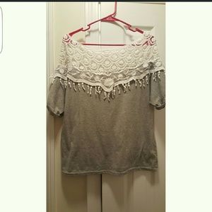 MUST GO! Cute lace top! Worn once
