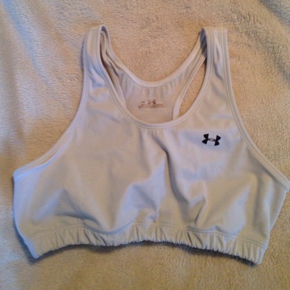 Silver Underarmour Sports Bra