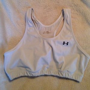 Silver Underarmour Sports Bra