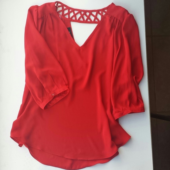 Red blouse