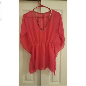 MUST GO!! Pink and gold blouse!