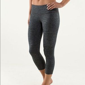 Lululemon wunder under grey crop tights