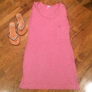 Splendid Pink Sleevless Shirt Dress