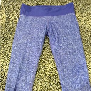 Lululemon wunder under blue crop