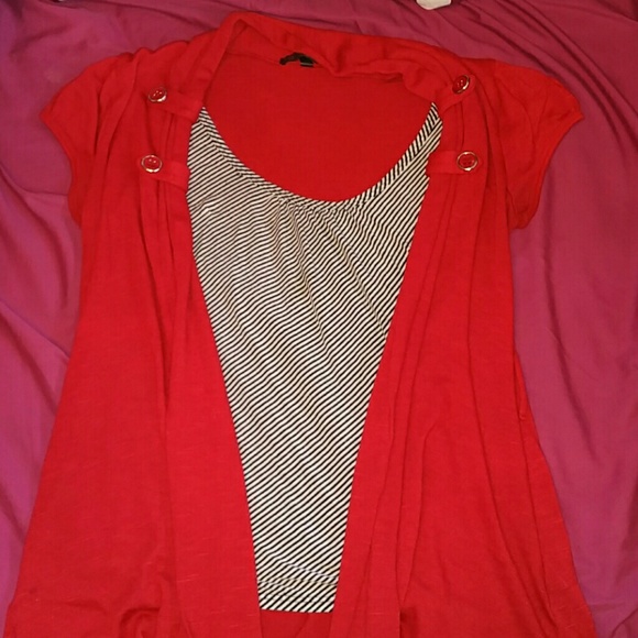 Red stripped blouse
