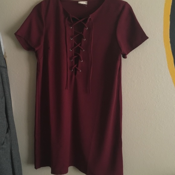 Lace up dress