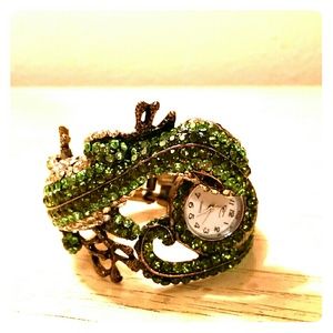 Shiny Lizard watch bracelet