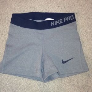 gray nike pro spandex