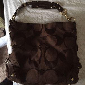 Coach chocolate bag!!! 13x13. No damage!