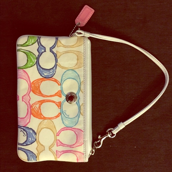 Colorful Coach Wristlet