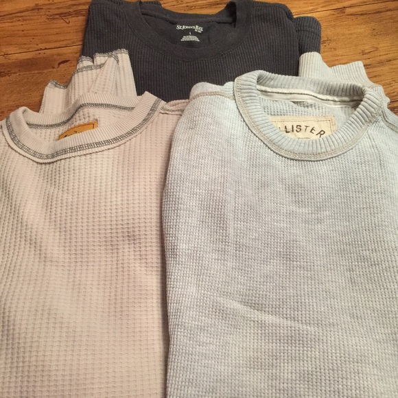 Hollister Other - Men's Three Long Sleeve Thermal Shirts Size Large
