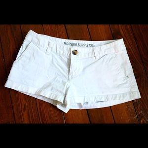 White shorts.