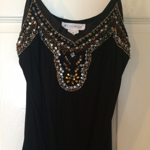 White House black market beaded tank