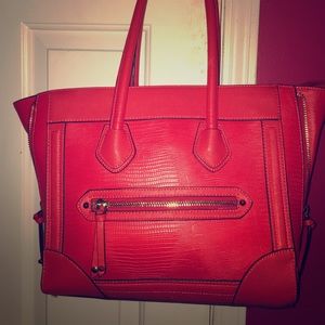 Bright red ALDO bag