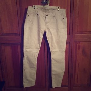 Express white skinny jeans