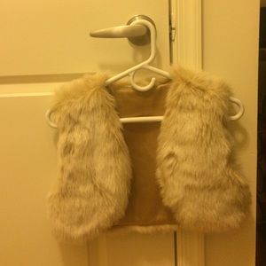 Gold faux fur bolero