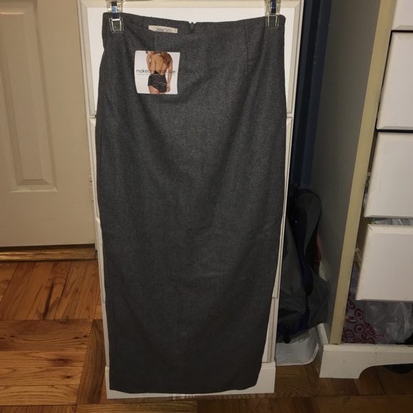 naked wardrobe midi skirt size s