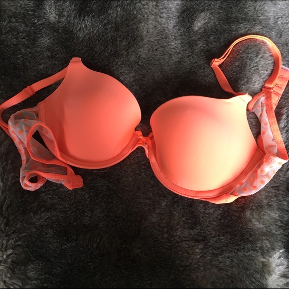 Orange Bra w/ polka dot band.