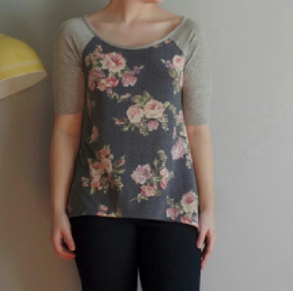 Threads Studio Floral Baseball Tee