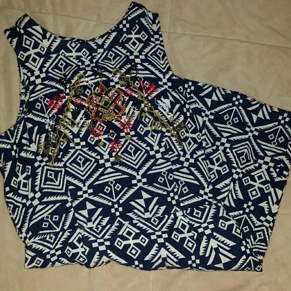 Beautiful open back aztec dress