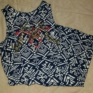 Beautiful open back aztec dress