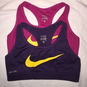 Nike dry-fit sports bras