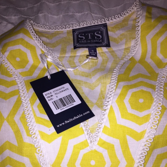 Sail to Sable Shady Days Tunic in Vibrant Yellow