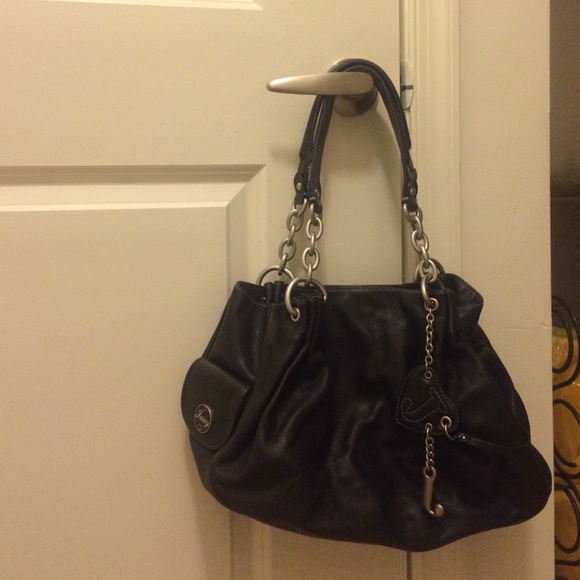 Black leather Juicy Couture Hobo