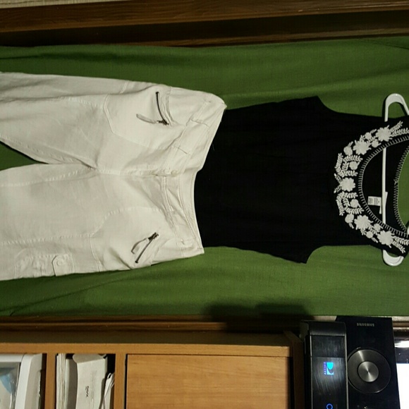 Linen Capri n blouse set
