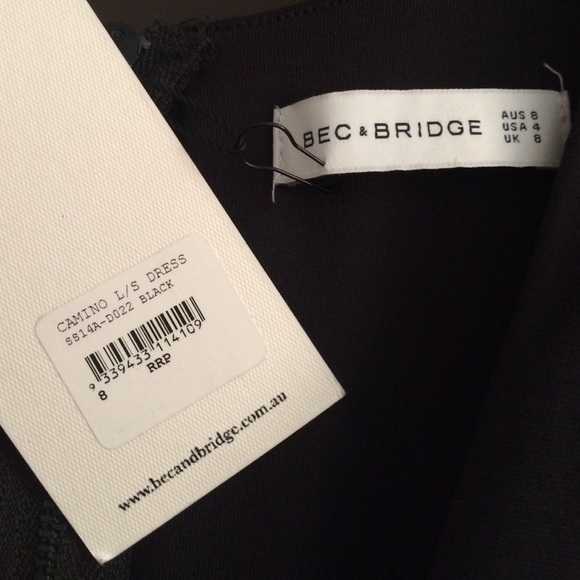 Bec+Bridge Camino Long Sleeve Dress w Leather - Picture 3 of 3