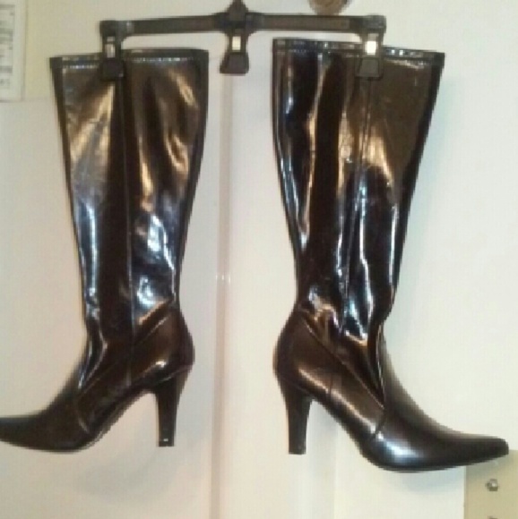Too sexy George 3 inch patent boots