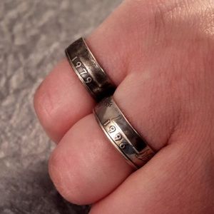 Quarter birth year ring 1965-1998 size 5-12