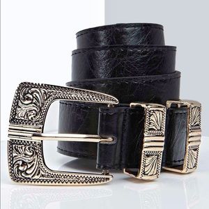 Metal Tipped Western Belt