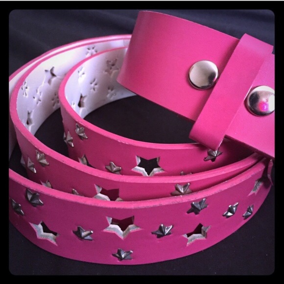 Torrid pink star cut laser plus belt