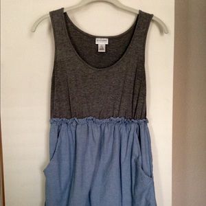 Motherhood Maternity cotton and denim dress, small