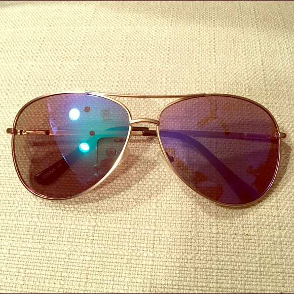 Purple Revo Aviator Sunglasses