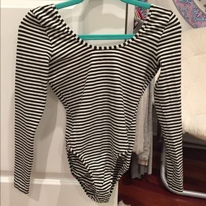 Striped leotard