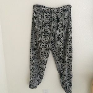 Tribal print flowy pants