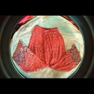 Slouchy Patterned Flowy Pants